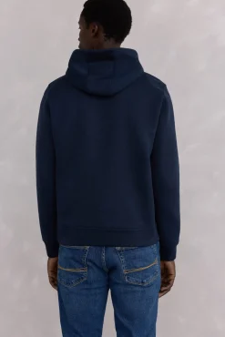 Pedro del Hierro Sweatshirts-Sweatshirt capuz logo bordado Azul