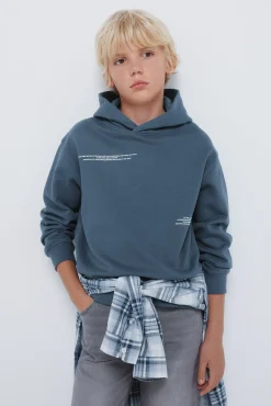 Springfield Kids Sweatshirts|T-Shirts-Sweatshirt Capuz para meninos azul