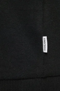 Jack & Jones PLUS Sweatshirts-Sweatshirt capuz print logo PLUS preto