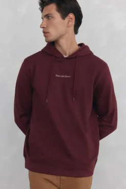 Pedro del Hierro Sweatshirts-Sweatshirt com capuz Bordeaux
