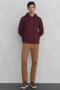 Pedro del Hierro Sweatshirts-Sweatshirt com capuz Bordeaux