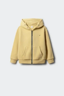 Springfield Kids Sweatshirts|T-Shirts-Sweatshirt com capuz aberto para menino amarelo