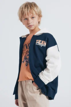 Springfield Kids Sweatshirts|T-Shirts-Sweatshirt com capuz capuz azul