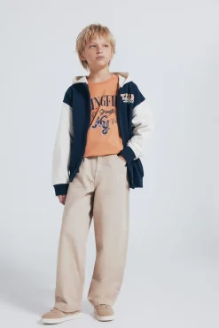 Springfield Kids Sweatshirts|T-Shirts-Sweatshirt com capuz capuz azul