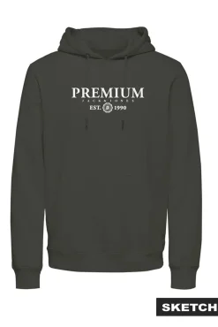 Jack & Jones Sweatshirts-Sweatshirt com capuz capuz Cinzento