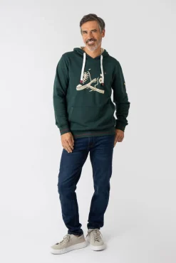 Privata Sweatshirts-Sweatshirt com capuz e bolsos Verde
