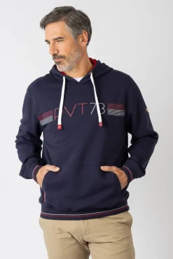 Privata Sweatshirts-Sweatshirt com capuz e bolsos Azul