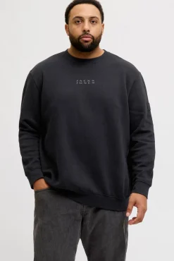 Jack & Jones PLUS Sweatshirts-Sweatshirt com capuz e logo preto