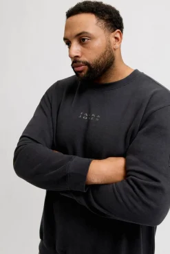 Jack & Jones PLUS Sweatshirts-Sweatshirt com capuz e logo preto