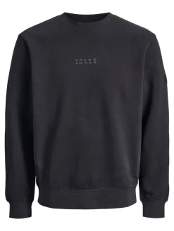 Jack & Jones PLUS Sweatshirts-Sweatshirt com capuz e logo preto
