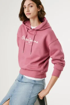 Pepe Jeans Sweatshirts-Sweatshirt com capuz e logotipo rosa