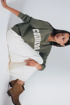 Springfield Sweatshirts-Sweatshirt com estampa urbana Caqui escuro