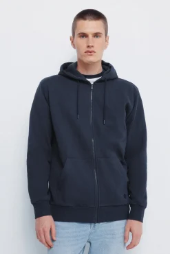 Springfield Sweatshirts-Sweatshirt com fecho-éclair e capuz azul