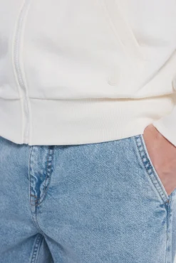 Springfield Sweatshirts-Sweatshirt com fecho-éclair e capuz branco