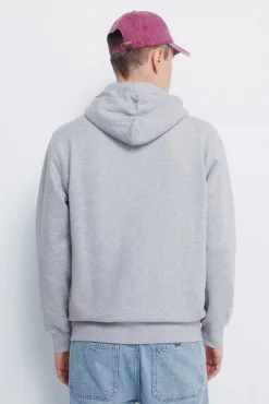 Springfield Sweatshirts-Sweatshirt com fecho-éclair e capuz cinzento