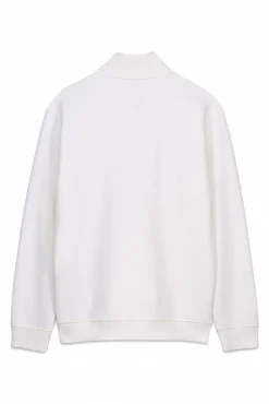 OOTO Sweatshirts-Sweatshirt com gola de fecho-éclair Branco