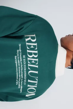 Springfield Sweatshirts-Sweatshirt com gola de rugby verde