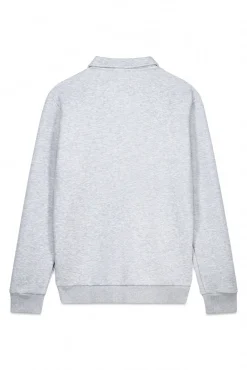 OOTO Sweatshirts-Sweatshirt com gola e fecho-éclair Cinzento