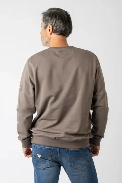 Privata Sweatshirts-Sweatshirt com gola redonda Castanho