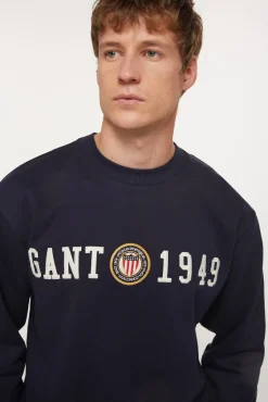 Gant Sweatshirts-Sweatshirt com gola redonda Crest Shield Azul