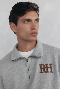 Pedro del Hierro Sweatshirts-Sweatshirt com gola Vespa Cizento