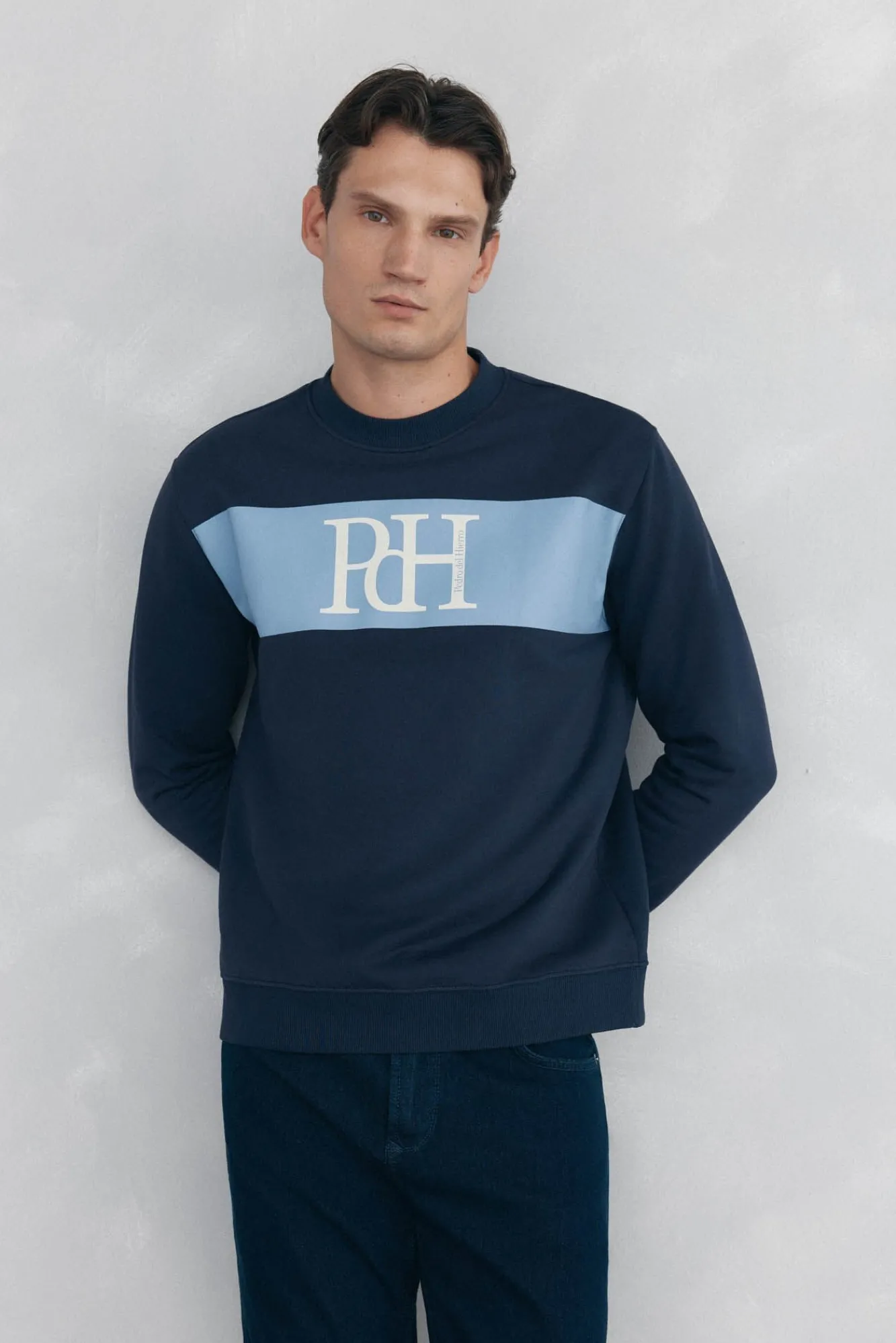 Pedro del Hierro Sweatshirts-Sweatshirt com logo Azul
