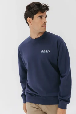 elPulpo Sweatshirts-Sweatshirt com logo Azul