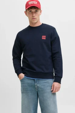Jack & Jones Sweatshirts-Sweatshirt com logo contrastante azul