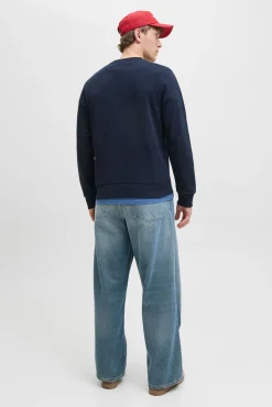 Jack & Jones Sweatshirts-Sweatshirt com logo contrastante azul