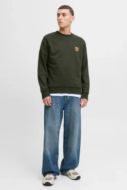 Jack & Jones Sweatshirts-Sweatshirt com logo contrastante verde