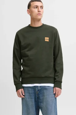 Jack & Jones Sweatshirts-Sweatshirt com logo contrastante verde