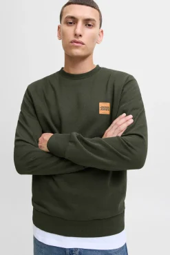 Jack & Jones Sweatshirts-Sweatshirt com logo contrastante verde