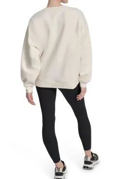 DKNY Sweatshirts-Sweatshirt com logo bege