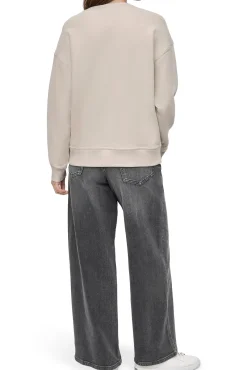 DKNY Sweatshirts-Sweatshirt com logo bege