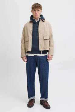 Jack & Jones Sweatshirts-Sweatshirt com logo frontal Azul