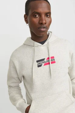 Jack & Jones Sweatshirts-Sweatshirt com logo frontal branco