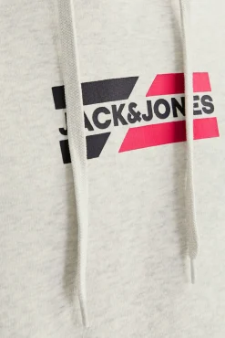 Jack & Jones Sweatshirts-Sweatshirt com logo frontal branco