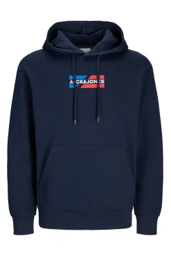 Jack & Jones Sweatshirts-Sweatshirt com logo frontal azul