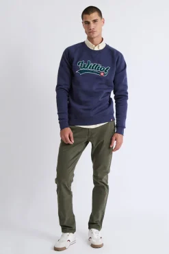 Williot Sweatshirts-Sweatshirt com manga raglan com logo vintage Azul