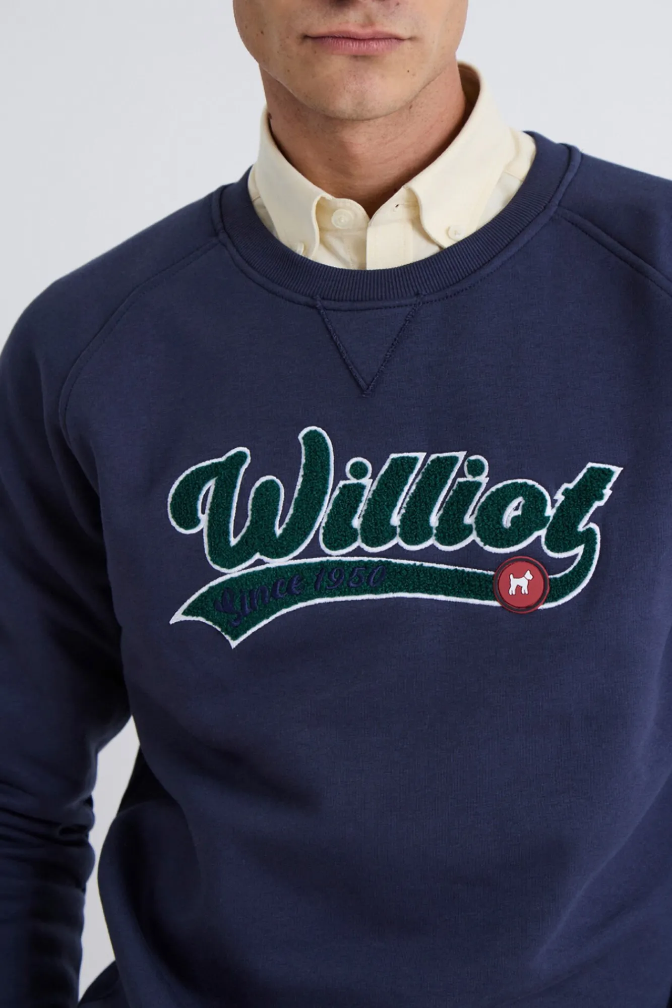 Williot Sweatshirts-Sweatshirt com manga raglan com logo vintage Azul