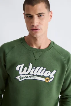 Williot Sweatshirts-Sweatshirt com manga raglan com logo vintage Verde