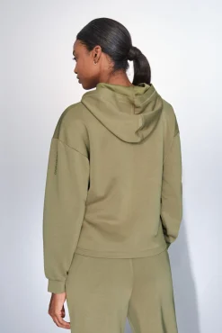 Dash and Stars Sweatshirts-Sweatshirt cáqui drapeado beige