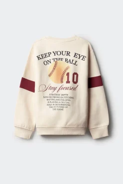 Springfield Kids Sweatshirts|T-Shirts-Sweatshirt de caixa de beisebol branco