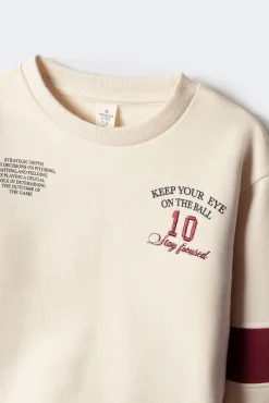 Springfield Kids Sweatshirts|T-Shirts-Sweatshirt de caixa de beisebol branco