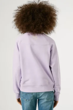 Pepe Jeans Sweatshirts-Sweatshirt de manga comprida com logo bordado na frente rosa