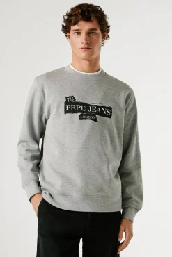 Pepe Jeans Sweatshirts-Sweatshirt de manga comprida cinzento