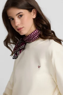 Silbon Sweatshirts-Sweatshirt de raquete Ecru