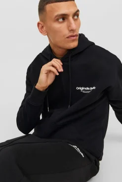 Jack & Jones Sweatshirts-Sweatshirt descontraída com fecho-éclair preto