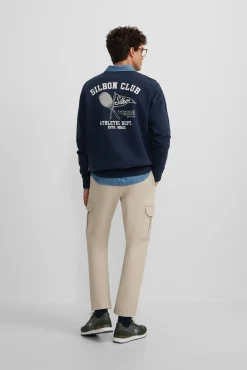 Silbon Sweatshirts-Sweatshirt do departamento de atletismo Azul