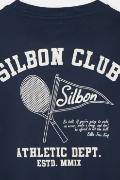 Silbon Sweatshirts-Sweatshirt do departamento de atletismo Azul